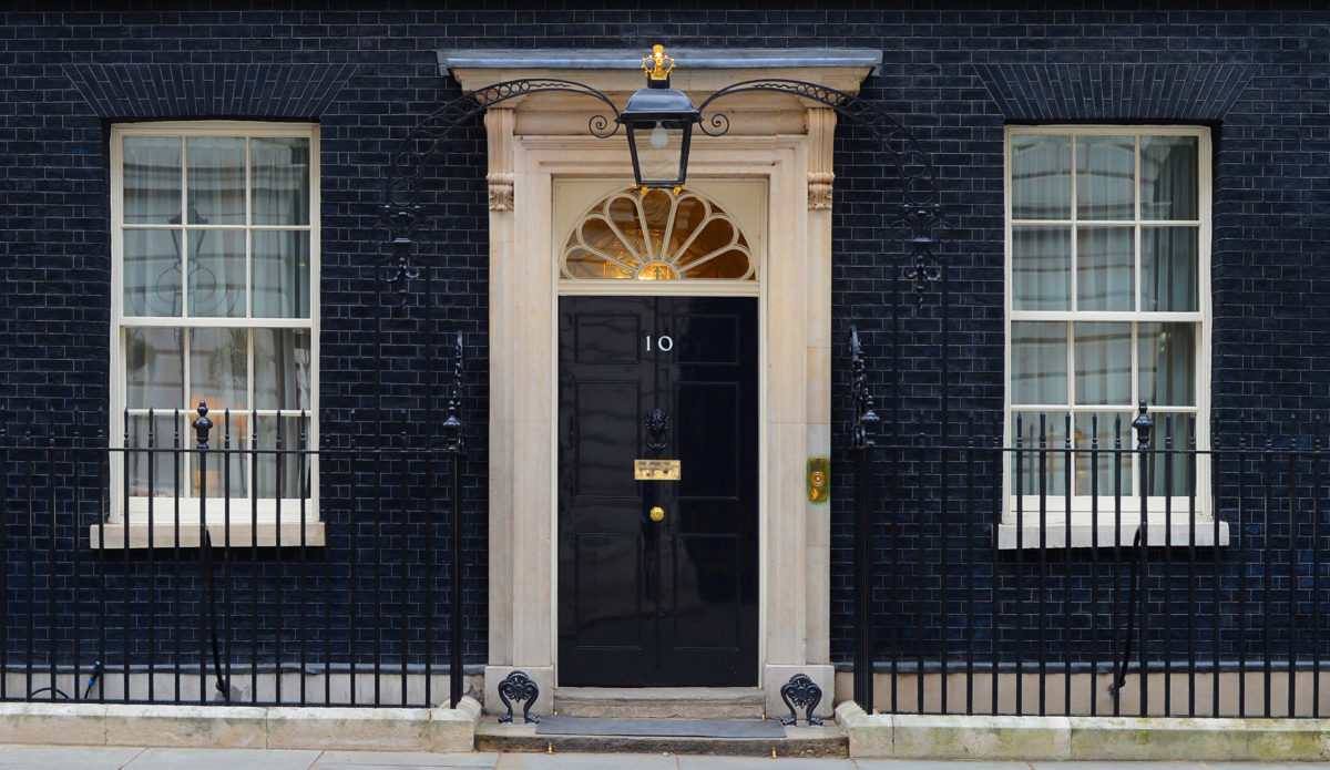 Number 10 Downing Street.