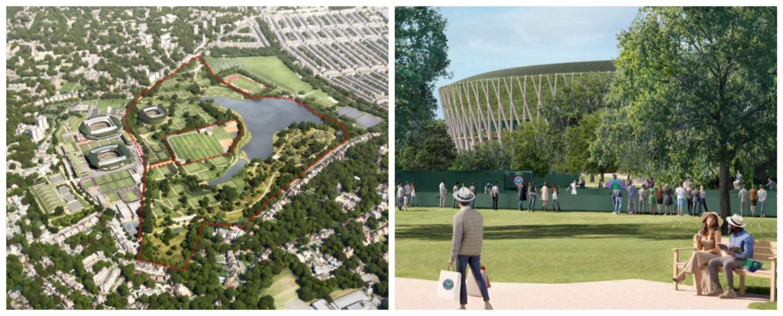 Proposed developments on Wimbledon Park. 