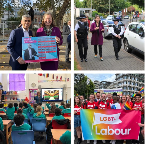 Collage of photos with Fleur Anderson MP
