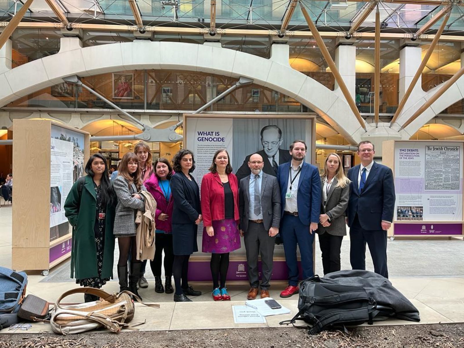 APPG Members with Holocaust Memorial Day exhibit