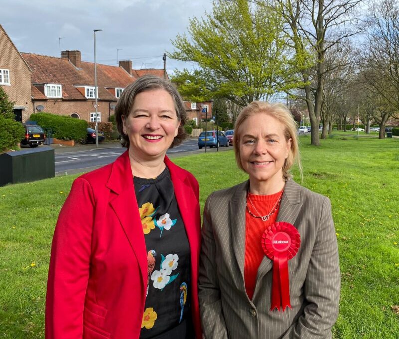 Fleur Anderson MP with Jane Briginshaw