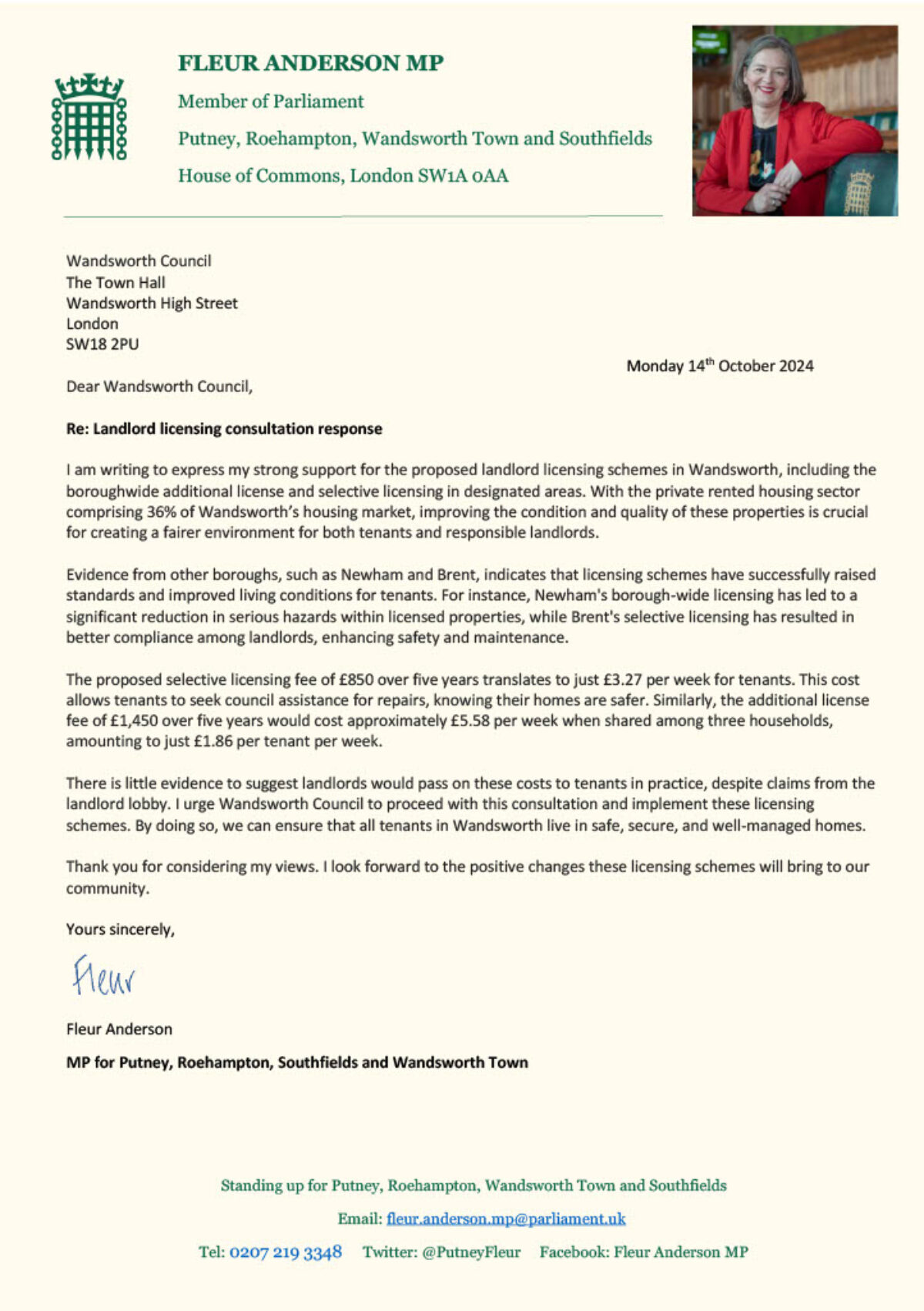 Submission for Wandsworth
