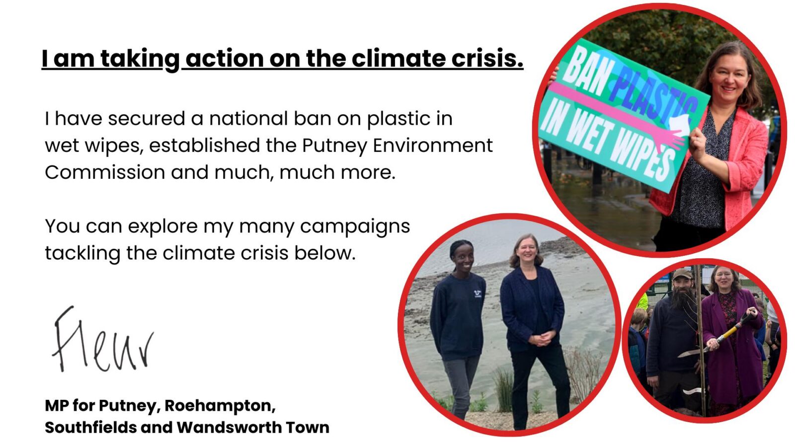 I am taking action on the climate crisis.